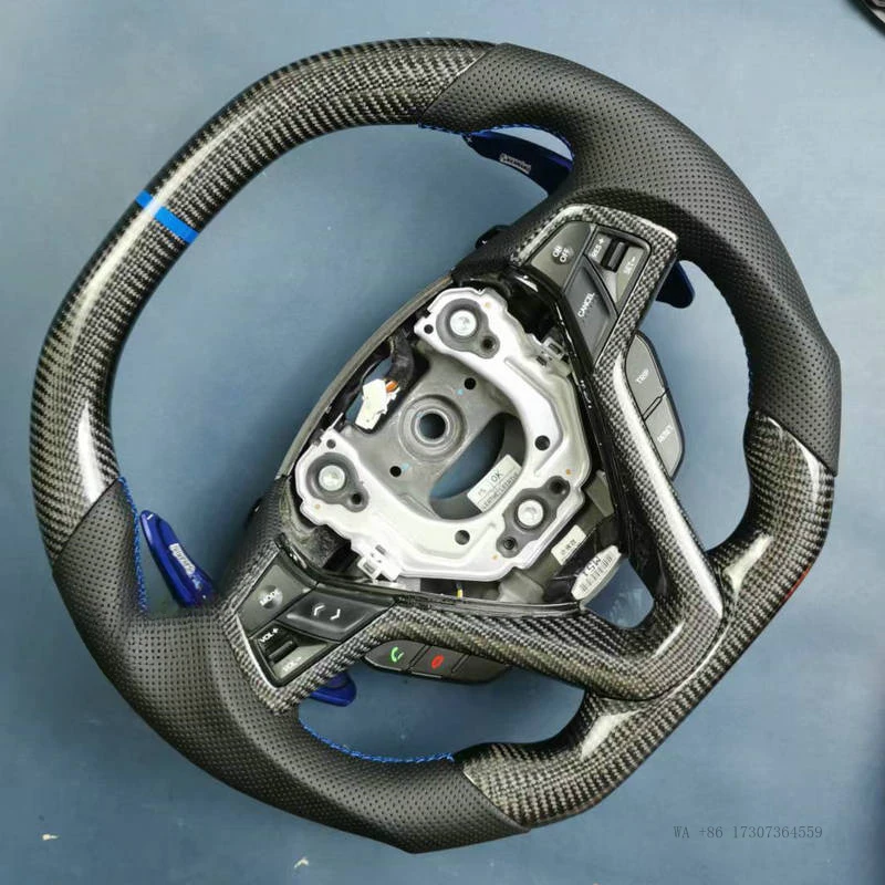 New For Hyundai Veloster Customize 100% Real Carbon Fiber Leather Steering Wheel
New For Hyundai Veloster Customize 100% Real Carbon Fiber Leather Steering Wheel