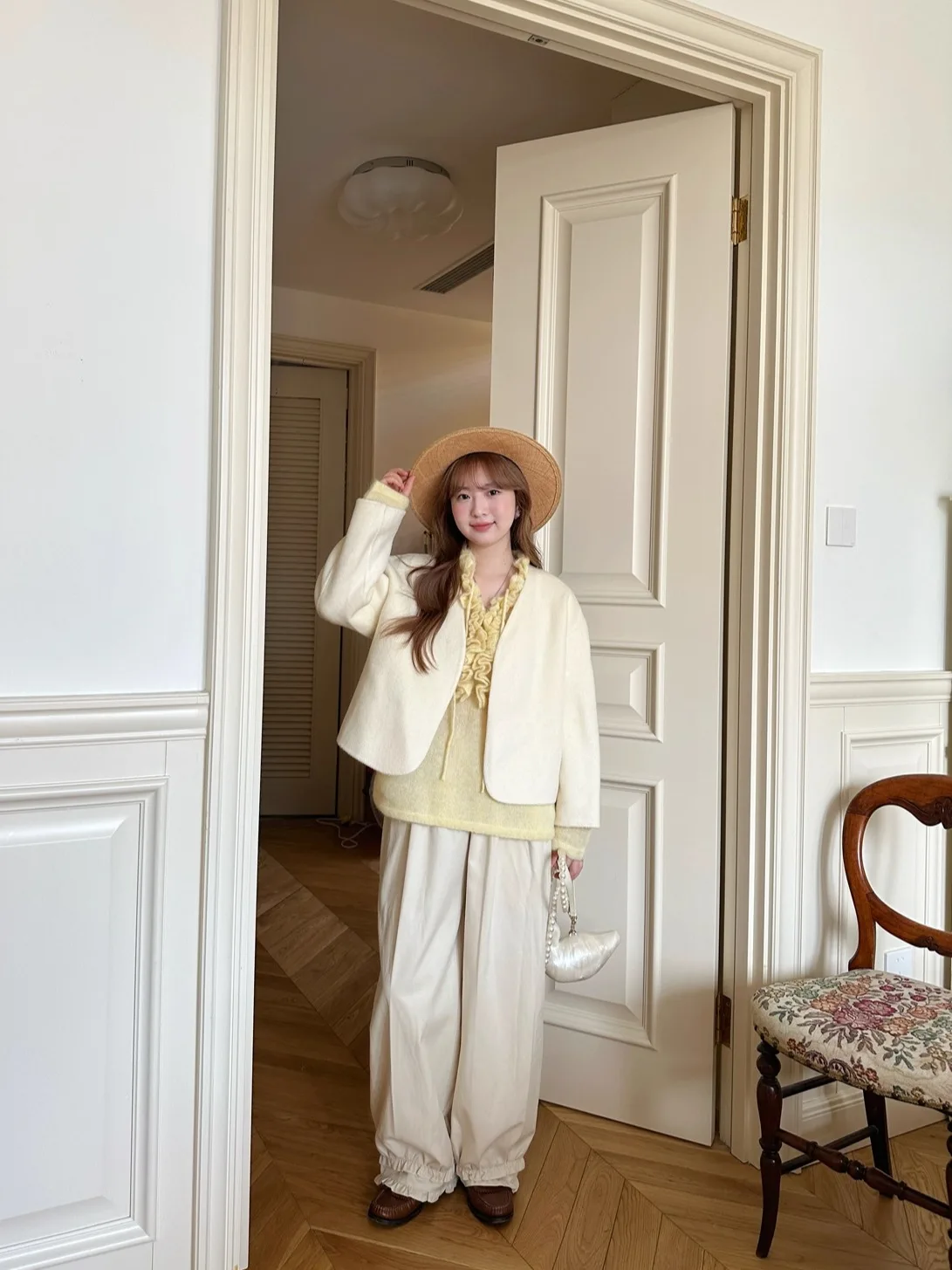 ReallyWhy Double-Sided Woolen Coat for Little Girls Two Sles Simple Daily High-End Japanese Sle Commute Straight Tube ape
ReallyWhy Double-Sided Woolen Coat for Little Girls Two Sles Simple Daily High-End Japanese Sle Commute Straight Tube ape