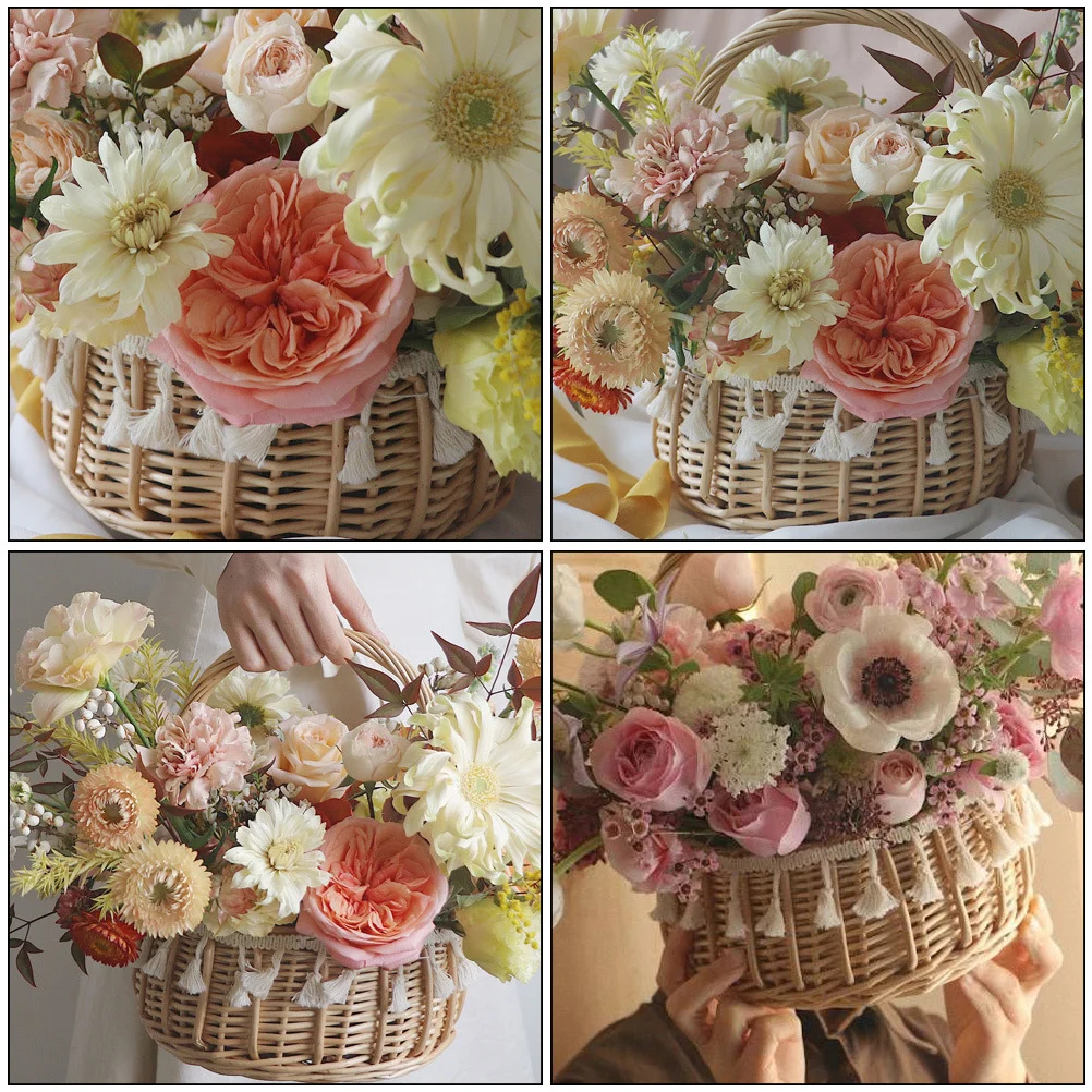 Round Waterproof Handmade Woven Basket Handmade Woven Wood Decorative Planter For Home Office Hotel Storage Basket
Round Waterproof Handmade Woven Basket Handmade Woven Wood Decorative Planter For Home Office Hotel Storage Basket