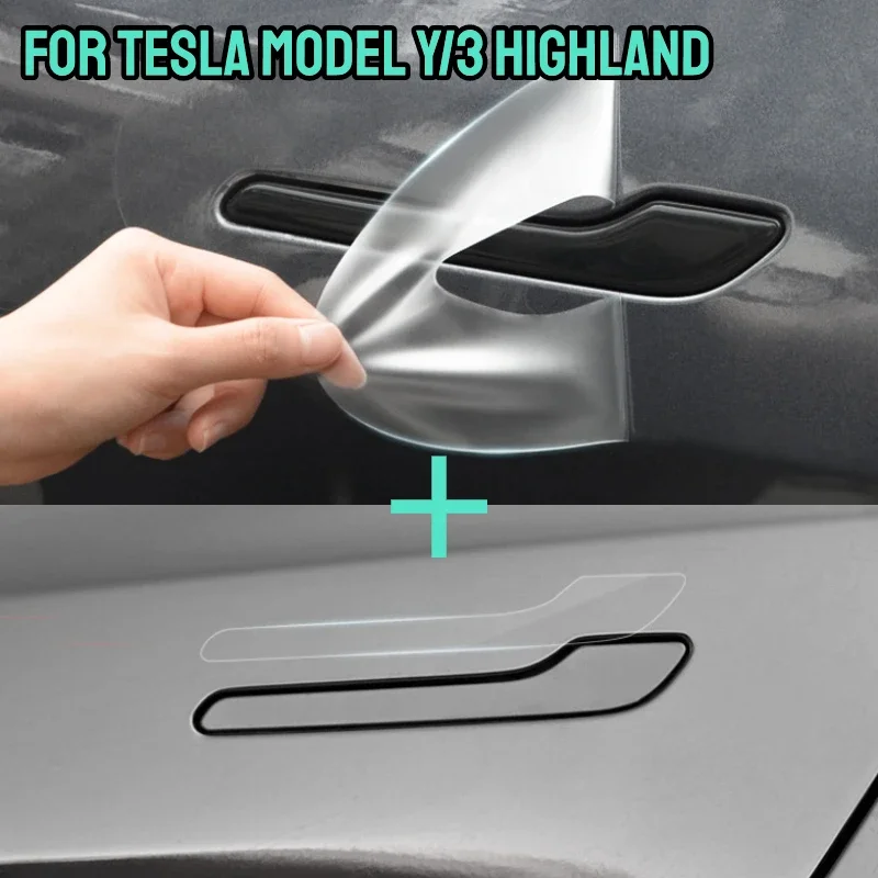 For Tesla Model 3 Highland Model Y 2021 2022 2023 2024 Door Handle Scratch Protector Paint Protective TPU Film Car Clothing
For Tesla Model 3 Highland Model Y 2021 2022 2023 2024 Door Handle Scratch Protector Paint Protective TPU Film Car Clothing