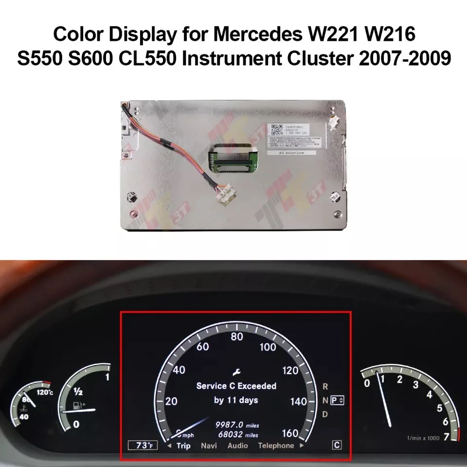 Dashboard 8" Display for Mercedes W221 W216 S450 S550 S600 CL550 CL600 Instrument Cluster
Dashboard 8" Display for Mercedes W221 W216 S450 S550 S600 CL550 CL600 Instrument Cluster
