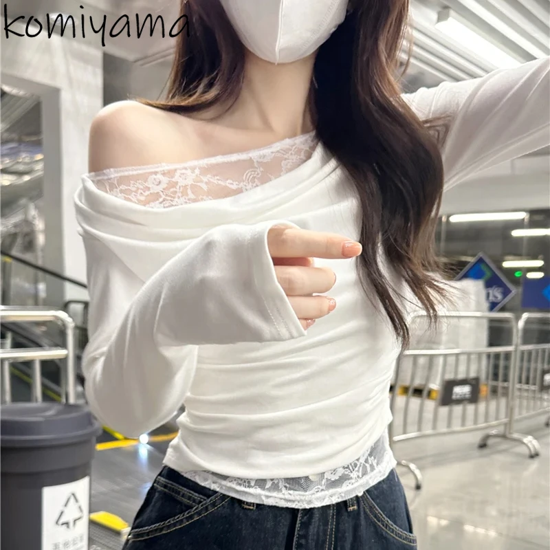 Lace Ropa Mujer Spring New Women Clothing Y2k Off Shoulder Clothes Pure Desire Style Camisetas Spicy Girl Long Sleeves Roupas
Lace Ropa Mujer Spring New Women Clothing Y2k Off Shoulder Clothes Pure Desire Style Camisetas Spicy Girl Long Sleeves Roupas