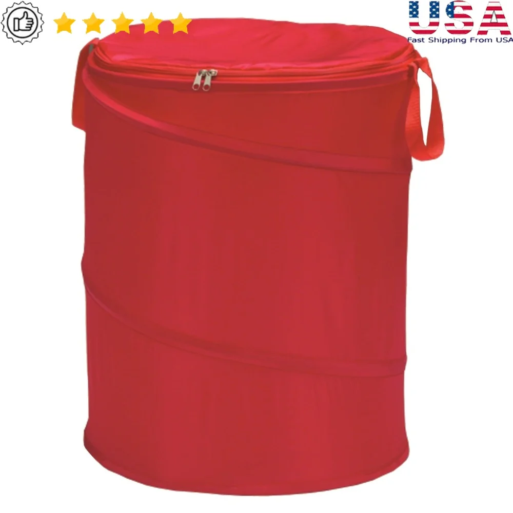Pop Up Hamper Bongo Bag Round Laundry Storage Organizer with Zipper Lid Two Handles Folds Flat Easy Stowage
Pop Up Hamper Bongo Bag Round Laundry Storage Organizer with Zipper Lid Two Handles Folds Flat Easy Stowage
