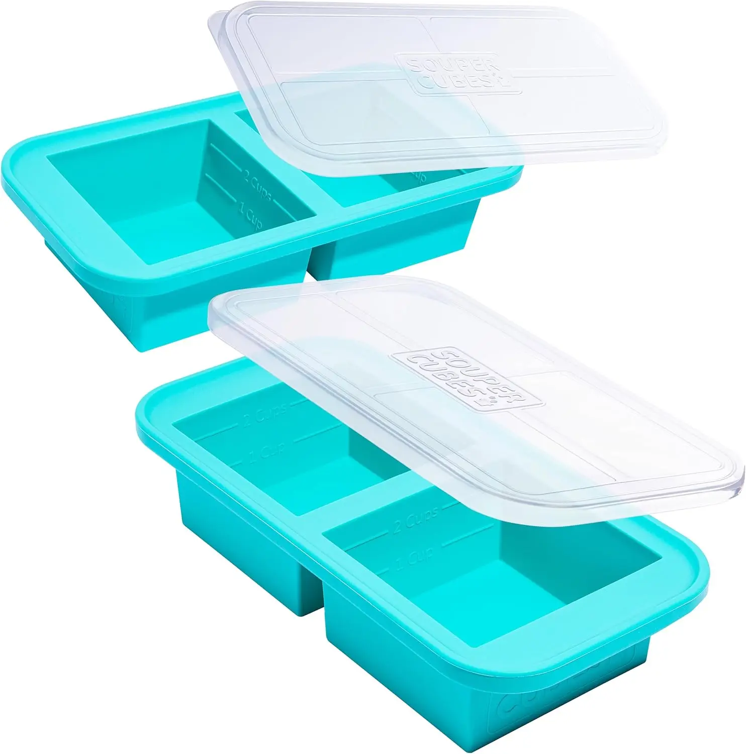 2 Cup Silicone Molds for Food, Aqua, 2-Pack | Freezer & Oven Safe, Perfect for Meal Prep
2 Cup Silicone Molds for Food, Aqua, 2-Pack | Freezer & Oven Safe, Perfect for Meal Prep