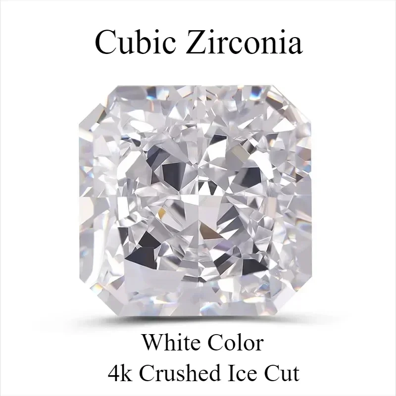 Cubic Zirconia Square Shape White Color 4k Crushed Ice Cut High Quality Top Grade Synthetic CZ for Jewelry Making Ring Materials
Cubic Zirconia Square Shape White Color 4k Crushed Ice Cut High Quality Top Grade Synthetic CZ for Jewelry Making Ring Materials