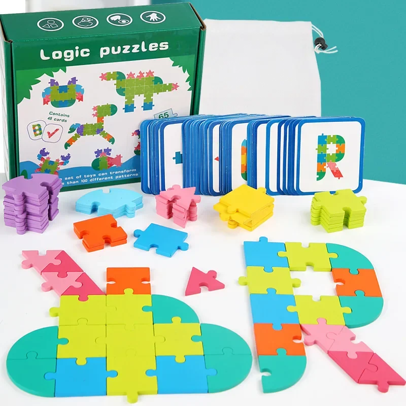 Snap-on creative and fun jigsaw puzzle for children's early education and intelligence geometric shape logical thinkin
Snap-on creative and fun jigsaw puzzle for children's early education and intelligence geometric shape logical thinkin