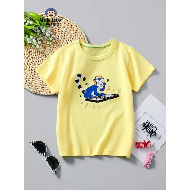 Children's Short Sleeve2024Summer New Embroidered GirlTT-shirt Boys' Unisex All-Match Children's Shirt One Piece Dropshipping
Children's Short Sleeve2024Summer New Embroidered GirlTT-shirt Boys' Unisex All-Match Children's Shirt One Piece Dropshipping