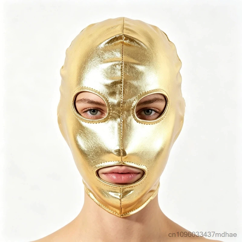 Adult Gold Zipper Hood Mask Shiny Open Mouth Headgear Party Cosplay Costume Accessory Full Face Mask Hood Role Play Props
Adult Gold Zipper Hood Mask Shiny Open Mouth Headgear Party Cosplay Costume Accessory Full Face Mask Hood Role Play Props
