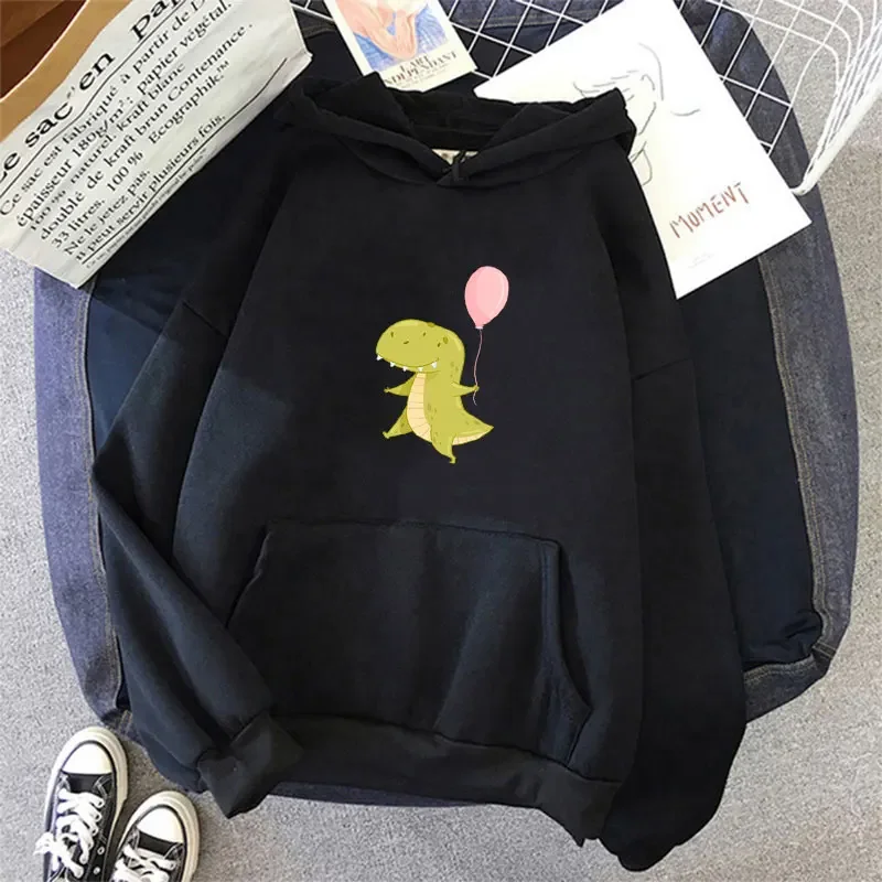 Cute Dinosaur with Pink Balloon Print Hoodies Teens Daily Street Wear Spring Long Sleeve Sweaters Casual Funny Loose Hooded Top
Cute Dinosaur with Pink Balloon Print Hoodies Teens Daily Street Wear Spring Long Sleeve Sweaters Casual Funny Loose Hooded Top