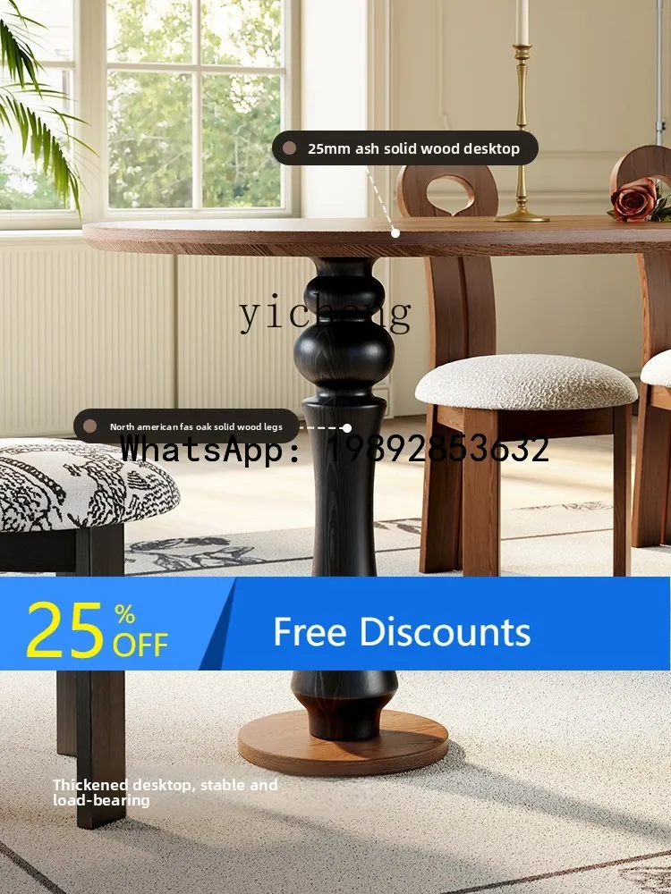 French Vintage Style Island Dining Table for Home Small Apartment Foldable Solid Wood Dining Table
French Vintage Style Island Dining Table for Home Small Apartment Foldable Solid Wood Dining Table