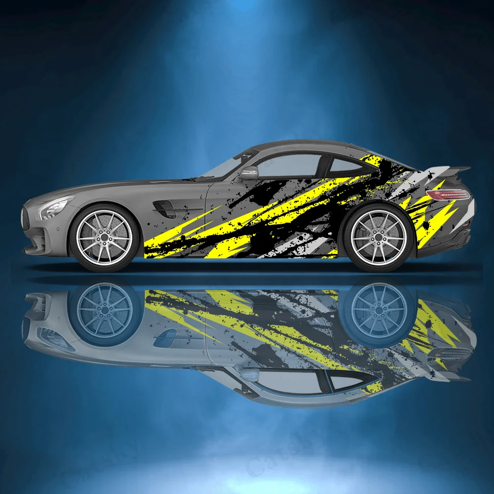 Racing stripe black splatter Car Side Wraps, Self-Adhesive PVC Waterproof & Scratch-Resistant Stickers, Car Accessory Gift
Racing stripe black splatter Car Side Wraps, Self-Adhesive PVC Waterproof & Scratch-Resistant Stickers, Car Accessory Gift
