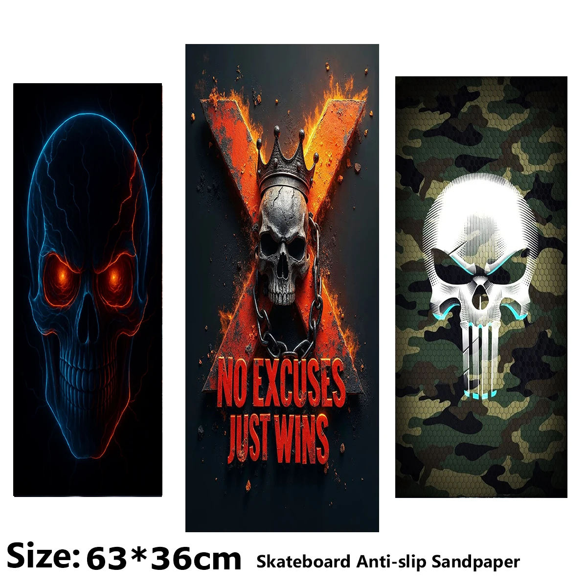 Horror Skull Army Green Pattern Electric Scooter Anti-slip Sticker Sandpaper Skateboard Grip Tape Sheet 63*36cm
Horror Skull Army Green Pattern Electric Scooter Anti-slip Sticker Sandpaper Skateboard Grip Tape Sheet 63*36cm