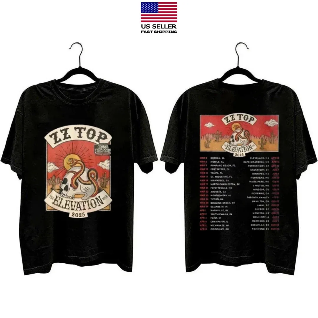 Новая распродажа ZZ Top The Elevation Tour 2025 Футболка с расписателем
Новая распродажа ZZ Top The Elevation Tour 2025 Футболка с расписателем