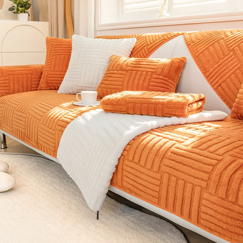 Thickened Plush Sofa Cushion Winter Jacquard Warm Living Room Sofa Cover Non-Slip Leather Sofa Backrest Cover Soft Armrest Towel
Thickened Plush Sofa Cushion Winter Jacquard Warm Living Room Sofa Cover Non-Slip Leather Sofa Backrest Cover Soft Armrest Towel