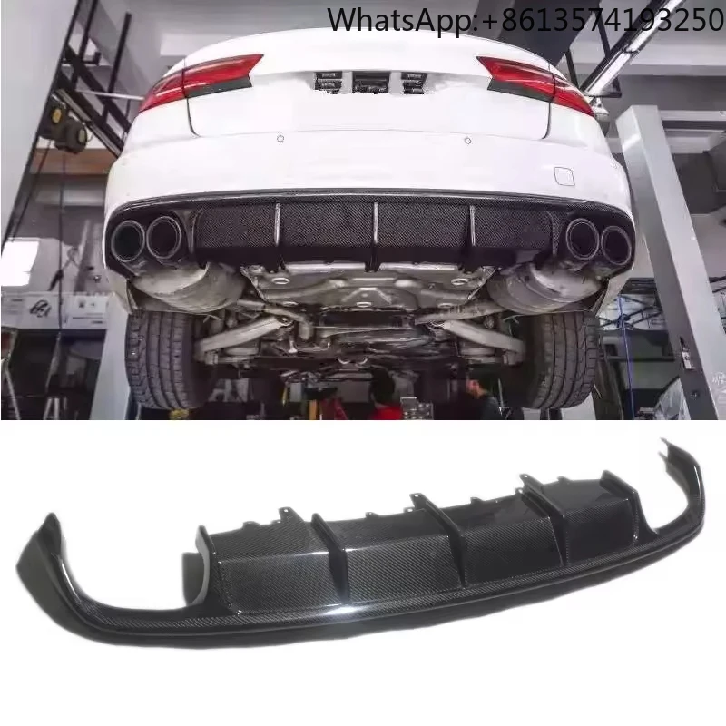 S6 Style New Carbon Fiber Rear Diffuser Lip for Audi A6 2014-2015 Ture Factory Fitment
S6 Style New Carbon Fiber Rear Diffuser Lip for Audi A6 2014-2015 Ture Factory Fitment