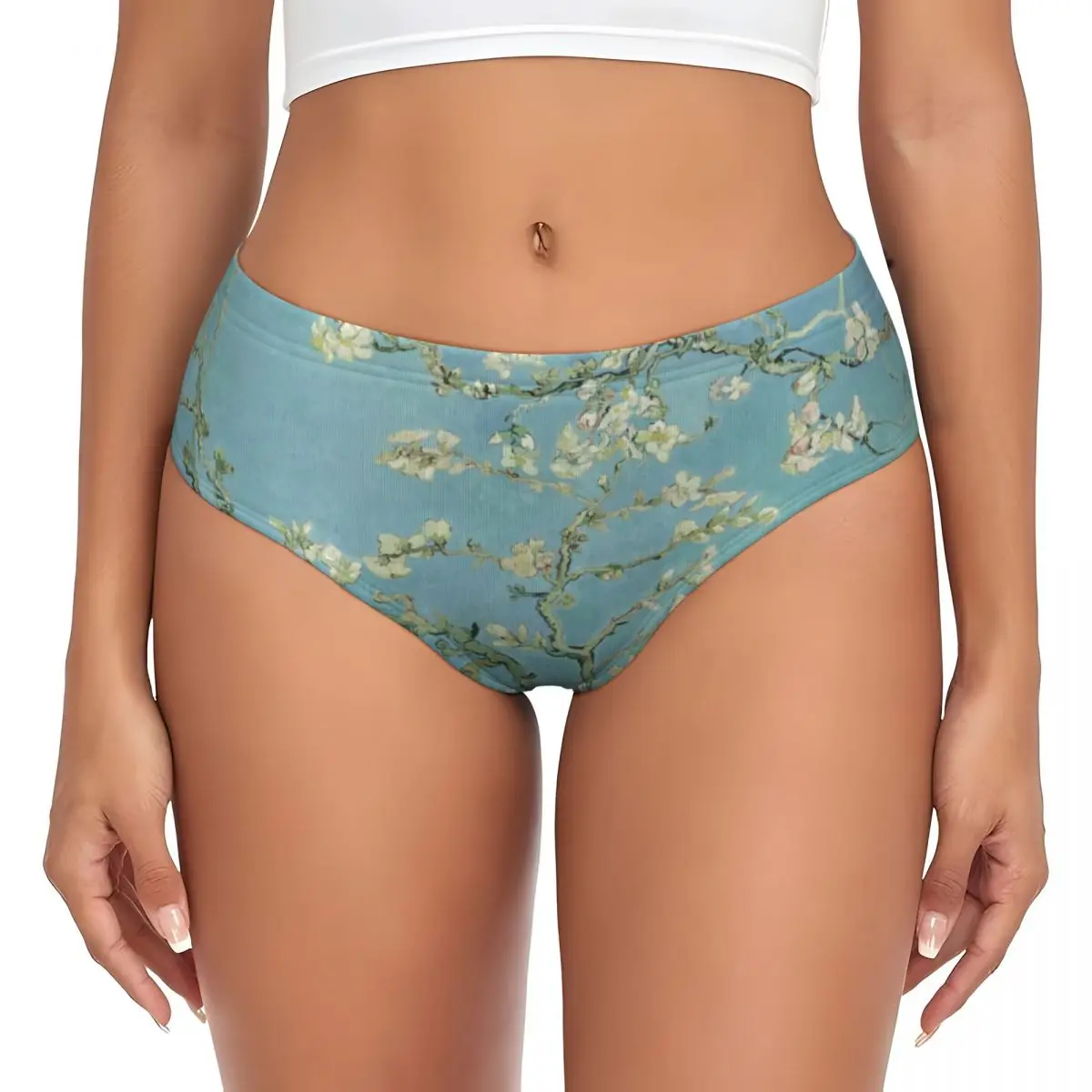 Custom Almond Blossoms By Vincent Van Gogh Briefs Underwear Women Breathable Stretch Flowers Painting Panties
Custom Almond Blossoms By Vincent Van Gogh Briefs Underwear Women Breathable Stretch Flowers Painting Panties