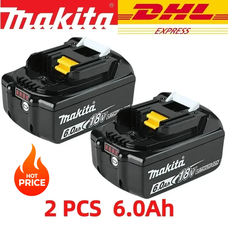 NEW 100% Original Makita 18V 6.0Ah Rechargeable Battery for Makita 18V BL1830 BL1830B BL1840 BL1840B BL1850 BL1850B Power Tools
NEW 100% Original Makita 18V 6.0Ah Rechargeable Battery for Makita 18V BL1830 BL1830B BL1840 BL1840B BL1850 BL1850B Power Tools