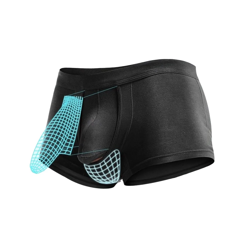 Men's Panties Breathable U Convex Pouch Boxer Sports Solid Separate Underwear Ice Silk Pouch Curved Men's Boxers
Men's Panties Breathable U Convex Pouch Boxer Sports Solid Separate Underwear Ice Silk Pouch Curved Men's Boxers