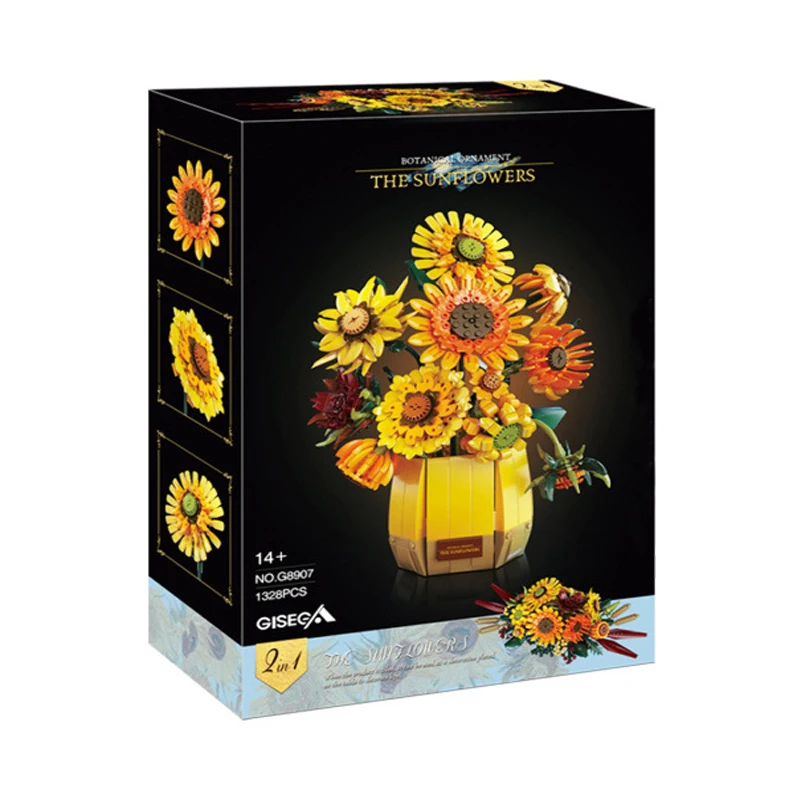 IN STOCK G8907 MOC Creativity 2in1 Sunflower Bouquet Building Blocks Bricks Assembling DIY Kids Toys Christmas Gift Set
IN STOCK G8907 MOC Creativity 2in1 Sunflower Bouquet Building Blocks Bricks Assembling DIY Kids Toys Christmas Gift Set