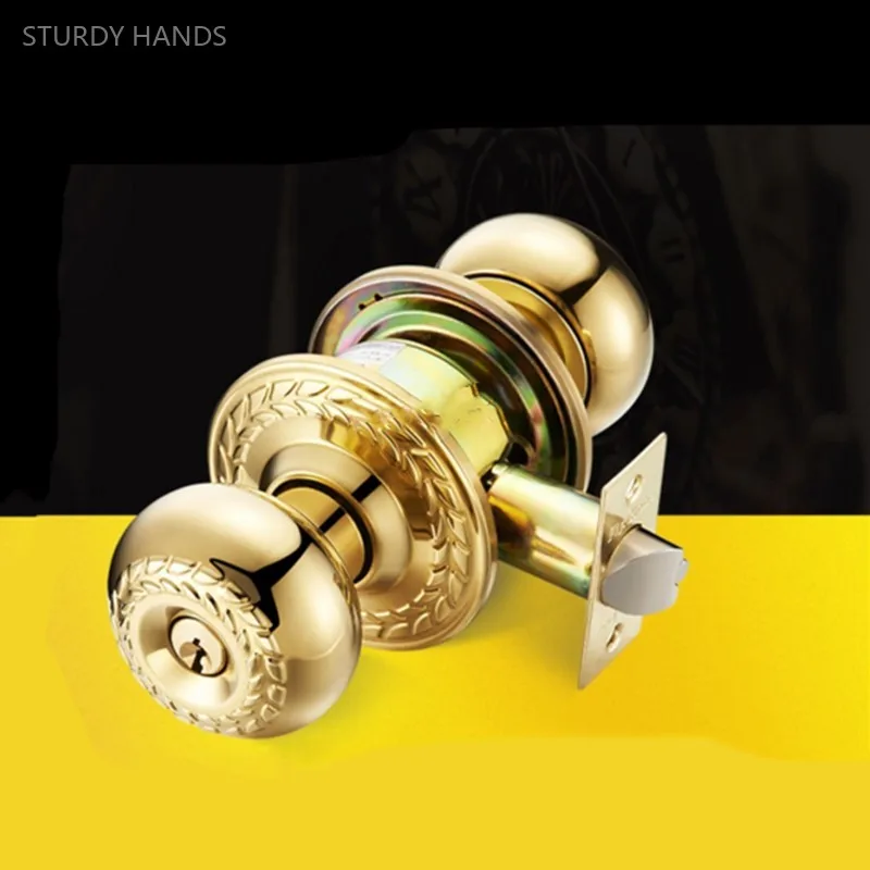 Gold Globe Bathroom Lock Modern Silent Bedroom Door Lock Stainless Steel Globe Handle Lock with Key Household Hardware
Gold Globe Bathroom Lock Modern Silent Bedroom Door Lock Stainless Steel Globe Handle Lock with Key Household Hardware