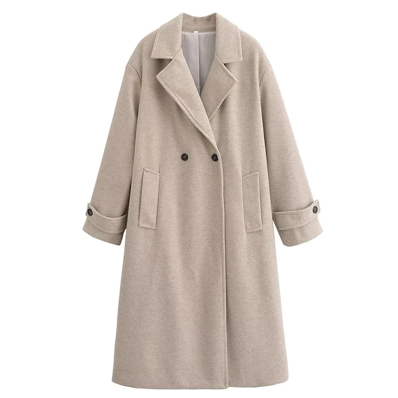 Winter Women Faux Woolen Trench Coat Casual Lapel Collar Warm Thick Long Coat Elegant Lady Full Sleeves Fashion Chic Streetwear
Winter Women Faux Woolen Trench Coat Casual Lapel Collar Warm Thick Long Coat Elegant Lady Full Sleeves Fashion Chic Streetwear