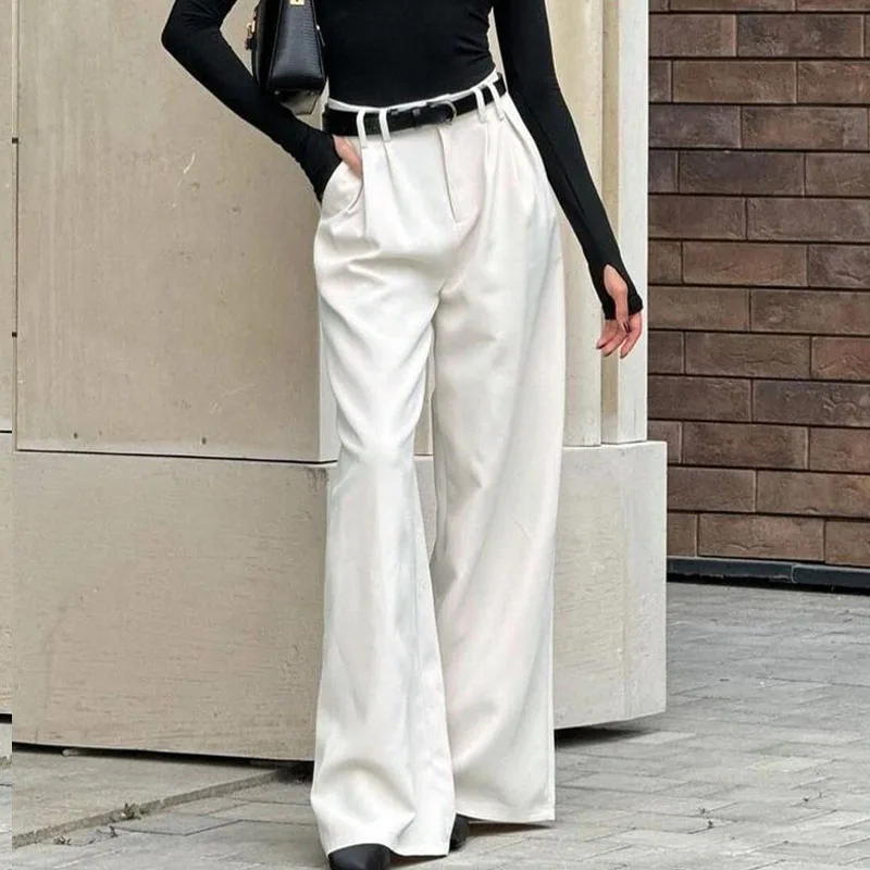 2025 new solid color commuter style high waist loose wide-leg pants for women's temperament versatile fashion casual trousers
2025 new solid color commuter style high waist loose wide-leg pants for women's temperament versatile fashion casual trousers