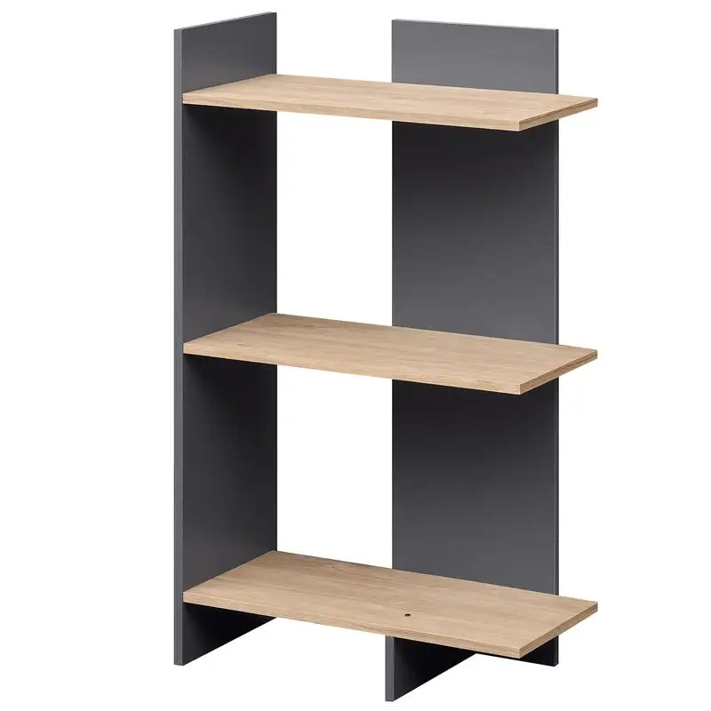 3 Tier Wooden Bookshelf with Anti-Tipping Kit-Oak
3 Tier Wooden Bookshelf with Anti-Tipping Kit-Oak