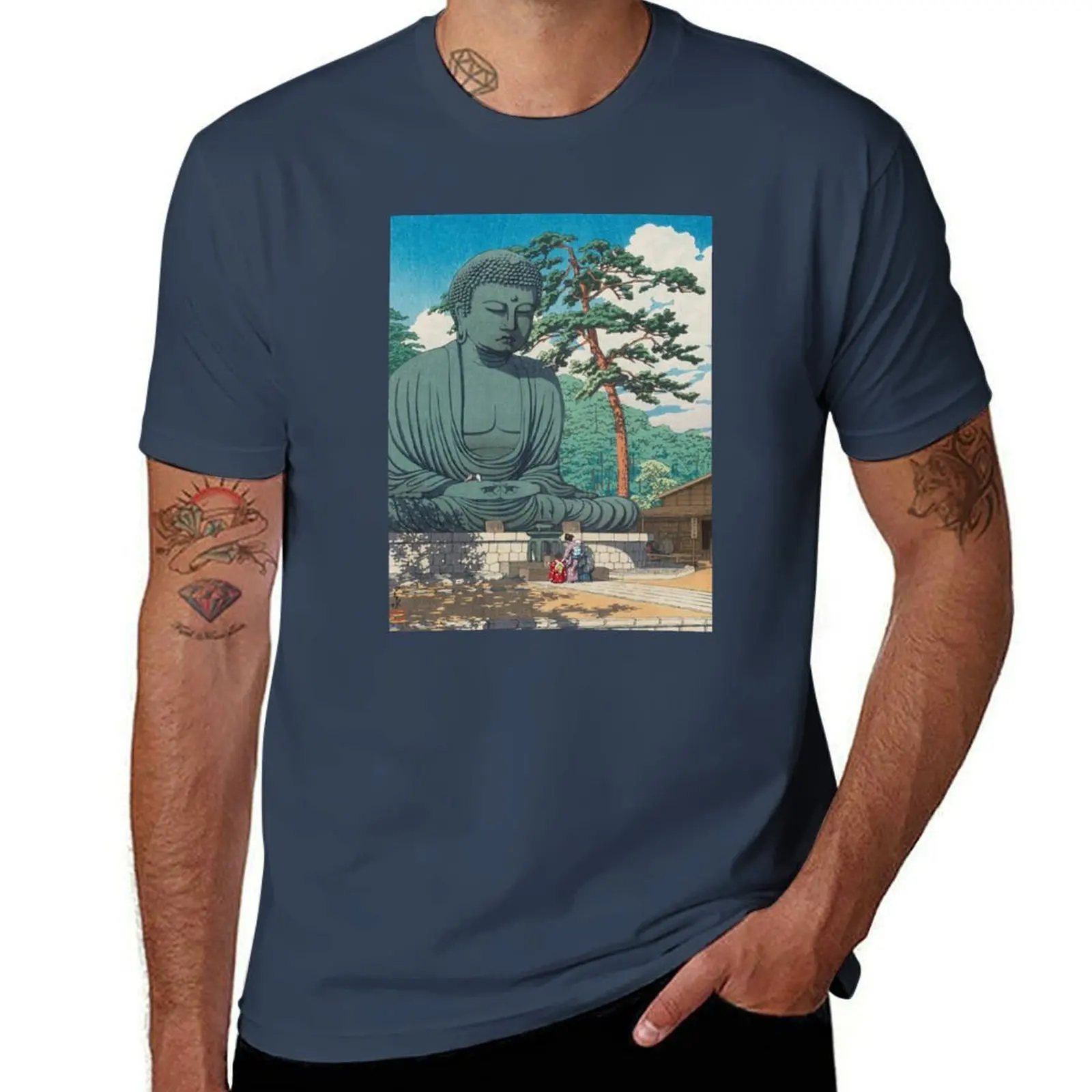 The Great Buddha at Kamakura by Kawase Hasui, restored vintage Japanese art T-Shirt Trend Art Print T-Shirt
The Great Buddha at Kamakura by Kawase Hasui, restored vintage Japanese art T-Shirt Trend Art Print T-Shirt