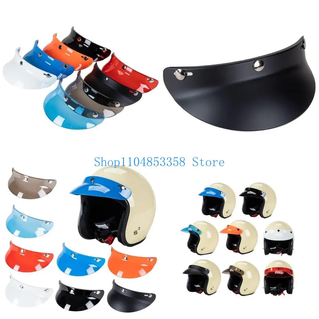 652F 3-Snap Helmet for Peak Lens for Sun Shade Shield Wear Resistant for 3/4 Motorcycle Open Face Helmet Visor
652F 3-Snap Helmet for Peak Lens for Sun Shade Shield Wear Resistant for 3/4 Motorcycle Open Face Helmet Visor