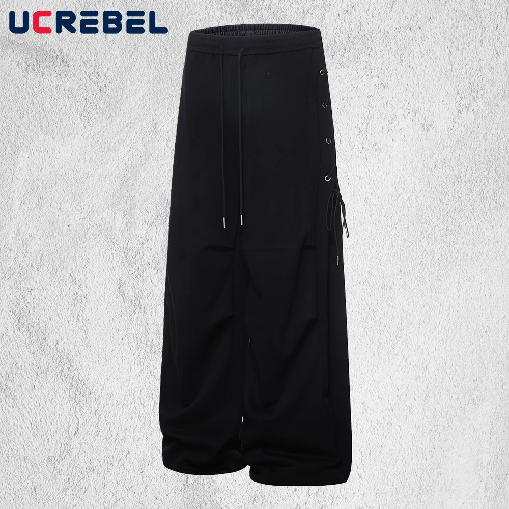 Однотонные повседневные брюки на шнуровке, мужские прямые мешковатые широкие брюки с эластичной резинкой на талии, мужские брюки
Однотонные повседневные брюки на шнуровке, мужские прямые мешковатые широкие брюки с эластичной резинкой на талии, мужские брюки