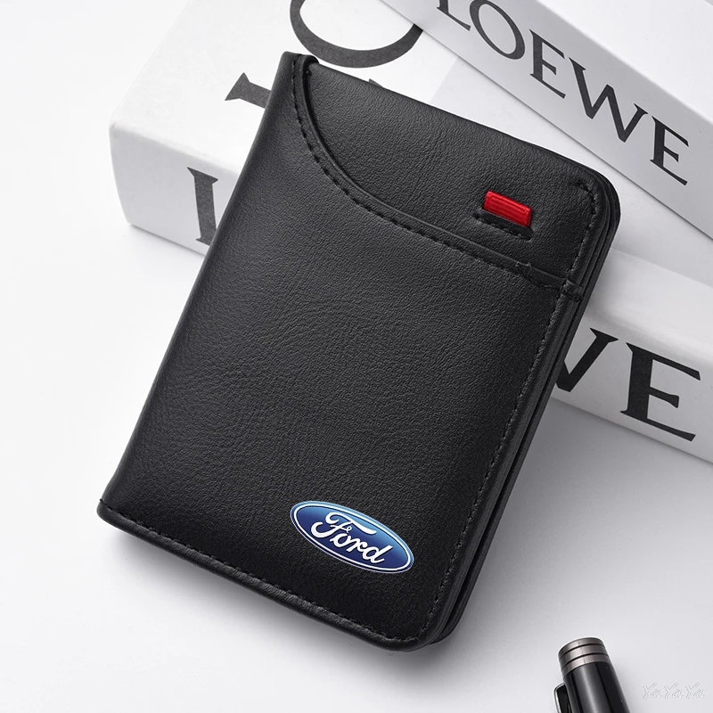 Leather Wallet Driver's License ID Card Pass Card Bag Bifold Coin Purse For Ford Bronco Mustang Fiesta Focus Mondeo F150 Sticker
Leather Wallet Driver's License ID Card Pass Card Bag Bifold Coin Purse For Ford Bronco Mustang Fiesta Focus Mondeo F150 Sticker