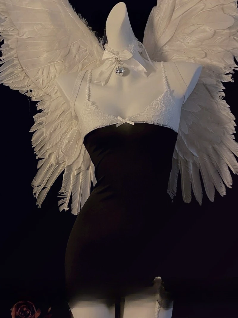 Black Lace Cutout Nightdress for Women,Sexy Spaghetti Strap Sleepwear,Elastic Hot Girl Lingerie,Pure Desire See-through Outfit
Black Lace Cutout Nightdress for Women,Sexy Spaghetti Strap Sleepwear,Elastic Hot Girl Lingerie,Pure Desire See-through Outfit