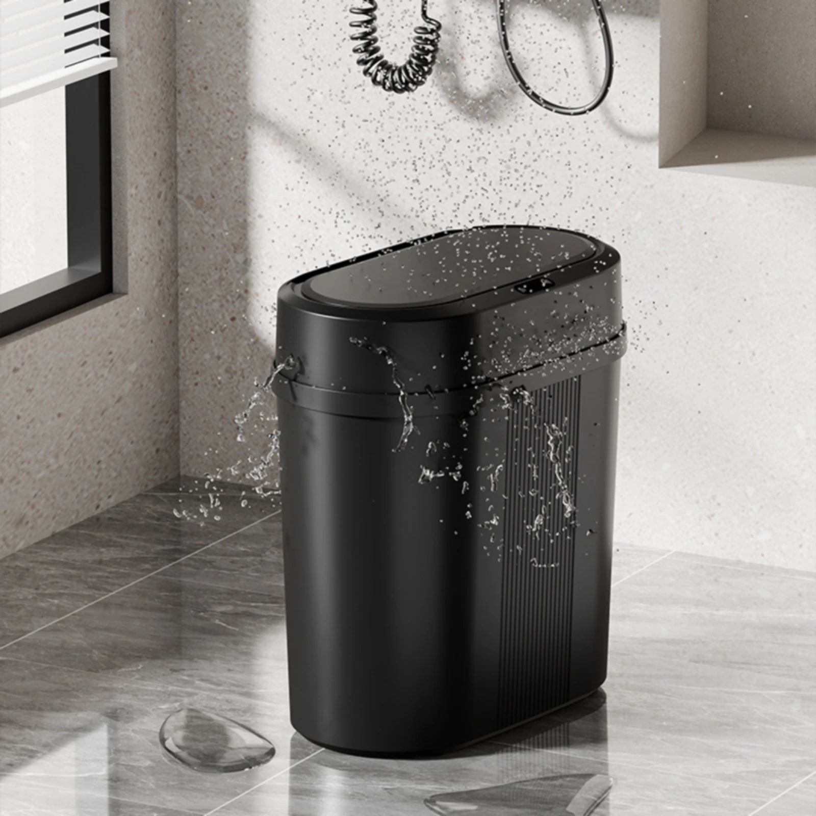 Sensor Trash Can Battery-Powered Smart Trash Can Waste Basket Oval Opening Home Container Matte Finish
Sensor Trash Can Battery-Powered Smart Trash Can Waste Basket Oval Opening Home Container Matte Finish