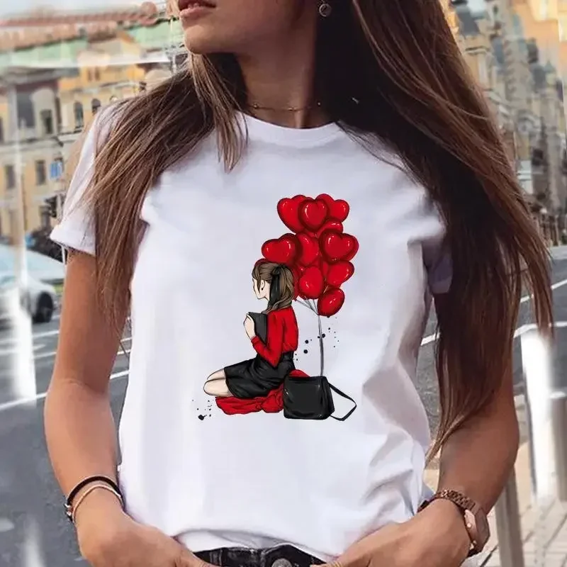 Женские футболки 90-х годов с забавным принтом и милым графическим принтом, женские стильные модные летние футболки с героями мультфильмов, уличная одежда в стиле Харадзюку с рукавами 
Женские футболки 90-х годов с забавным принтом и милым графическим принтом, женские стильные модные летние футболки с героями мультфильмов, уличная одежда в стиле Харадзюку с рукавами