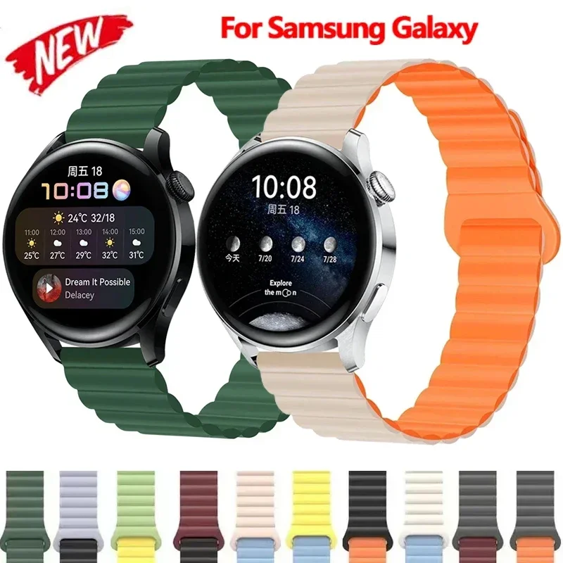 Magnetic Loop Strap For Samsung Galaxy Watch 6 5 4 40MM 44MM/4 6 Classic 46 43 47mm/5 Pro 45mm Band Silicone 20mm 22mm Watchband
Magnetic Loop Strap For Samsung Galaxy Watch 6 5 4 40MM 44MM/4 6 Classic 46 43 47mm/5 Pro 45mm Band Silicone 20mm 22mm Watchband