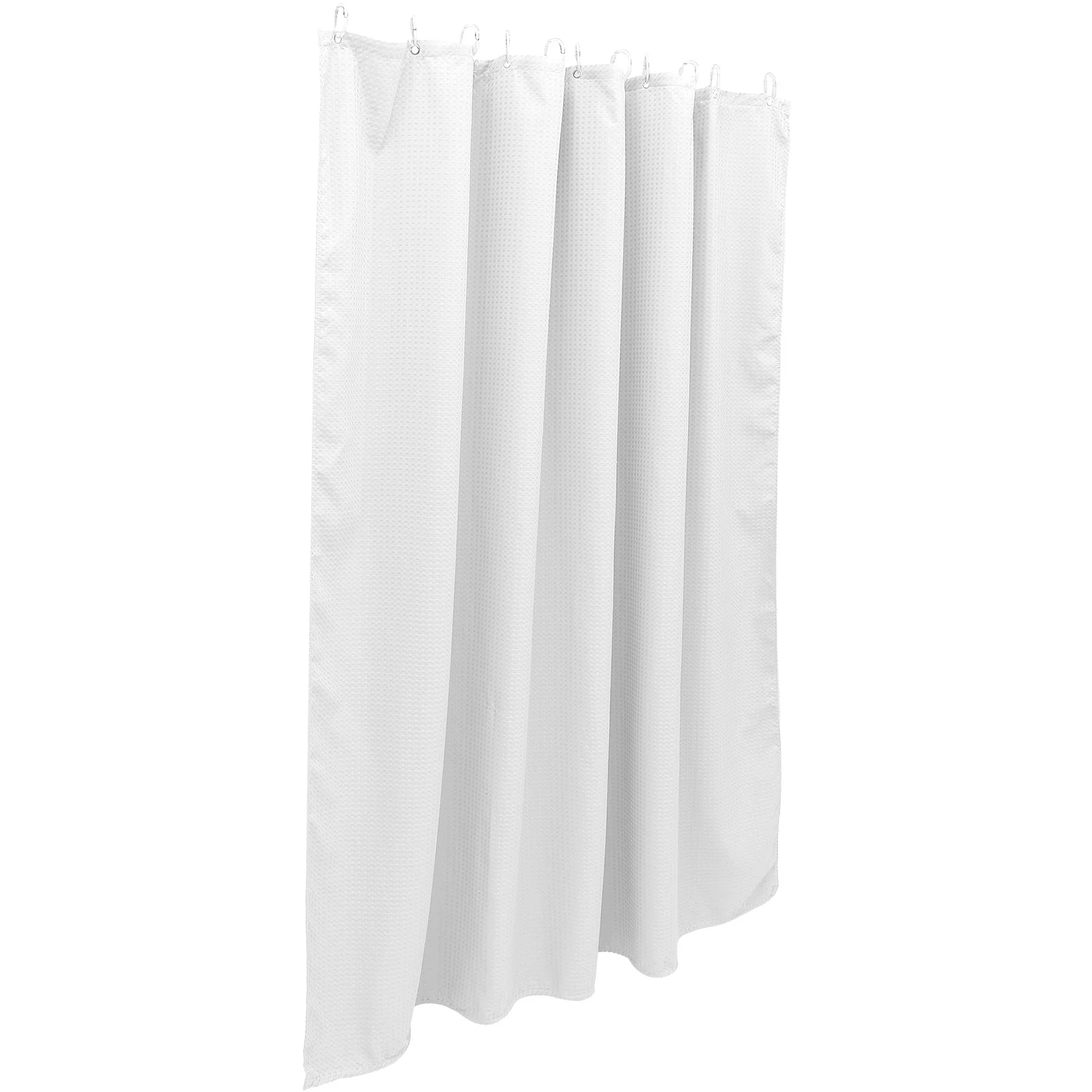 Комплект из 1 шт. однотонной шторки для ванной с вафельным плетением, моющаяся, утолщенная, для ванной комнаты, отеля, домашнего декора, аксессуар для ванной.
Комплект из 1 шт. однотонной шторки для ванной с вафельным плетением, моющаяся, утолщенная, для ванной комнаты, отеля, домашнего декора, аксессуар для ванной.