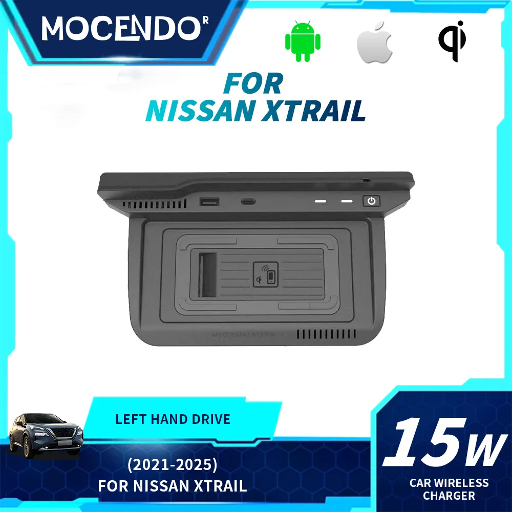 For Nissan X-Trail T33 2021-2025 15W Wireless Car Charger Fast Mobile Phone Charging Plate Adapter Interior Accessories
For Nissan X-Trail T33 2021-2025 15W Wireless Car Charger Fast Mobile Phone Charging Plate Adapter Interior Accessories