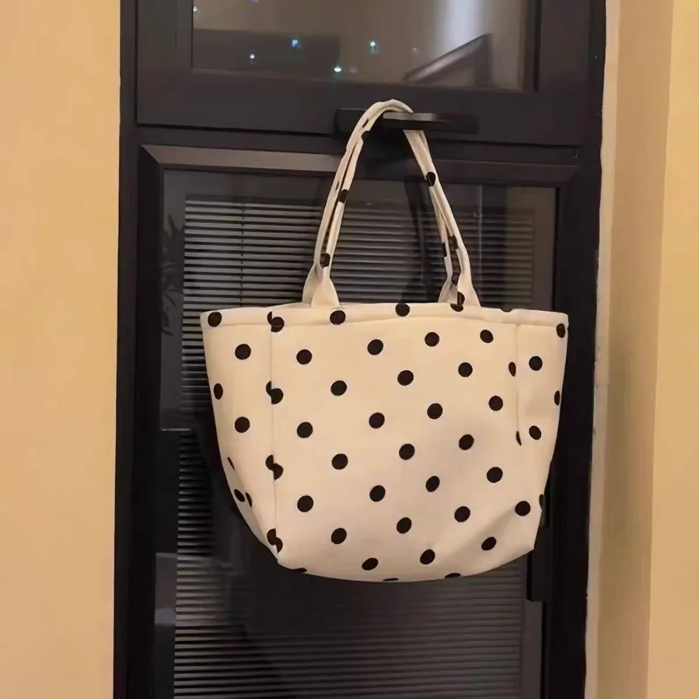 Checkered Pattern Polka Dot Tote Bag Large Capacity Striped Pattern Canvas Shoulder Bag Lightweight Durable Shopping Bag
Checkered Pattern Polka Dot Tote Bag Large Capacity Striped Pattern Canvas Shoulder Bag Lightweight Durable Shopping Bag