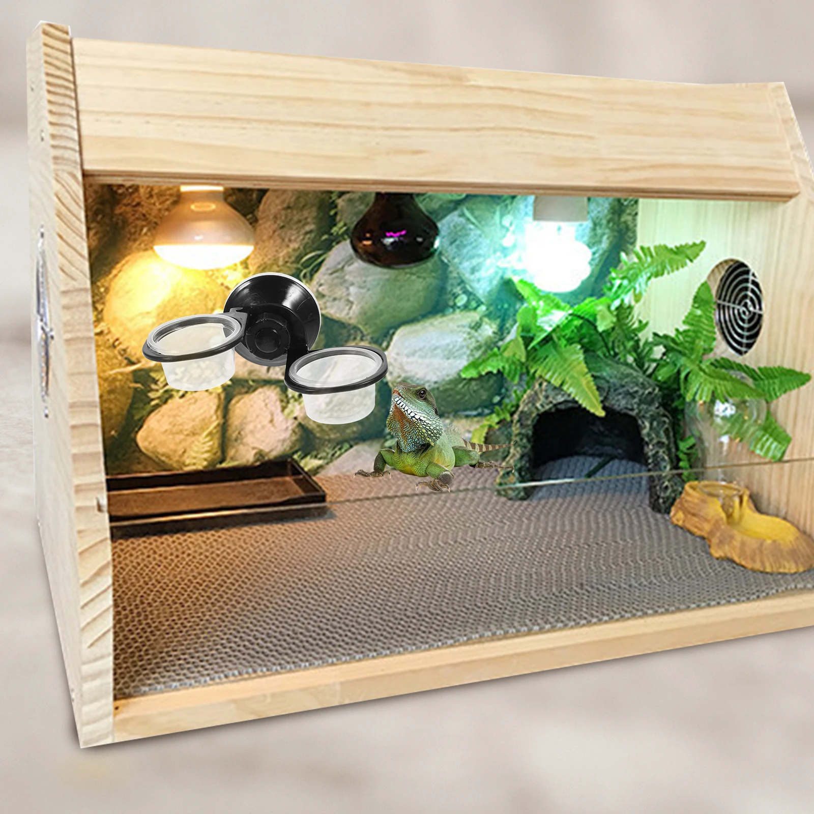 2Pcs Hanging Water Feeder Gecko Terrarium Accessories Plastic Reptile Supplies Smooth Easy Clean Pet Bowls MultiFunction Cage
2Pcs Hanging Water Feeder Gecko Terrarium Accessories Plastic Reptile Supplies Smooth Easy Clean Pet Bowls MultiFunction Cage