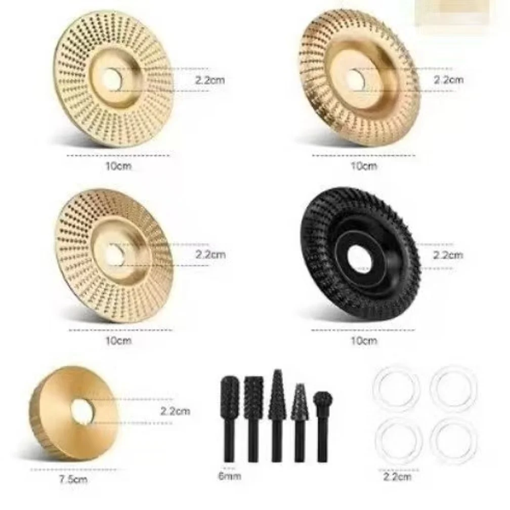XMSJ 14pcs Woodworking Carving Wheel Polishing Wheel Versatile Sanding Disc Wood Shaping Tool Abrasive Disc 22mm inner diameter
XMSJ 14pcs Woodworking Carving Wheel Polishing Wheel Versatile Sanding Disc Wood Shaping Tool Abrasive Disc 22mm inner diameter