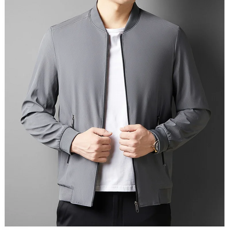 Мужская легкая деловая административная куртка в стиле Cadre на весну и осень 
Мужская легкая деловая административная куртка в стиле Cadre на весну и осень