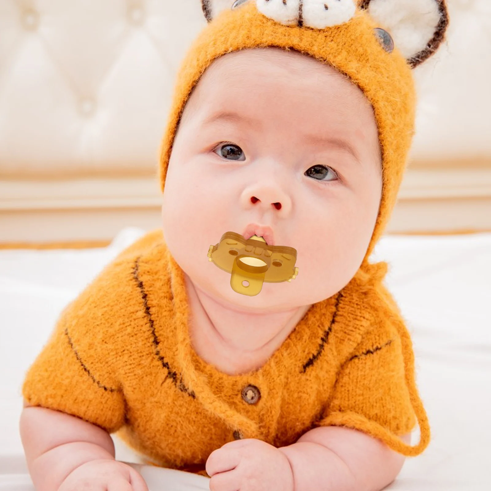 Baby Pacifier Storage Box Set Transparent Cartoon Design Portable Container For Travel Diaper Bag Organizer Silicone Case