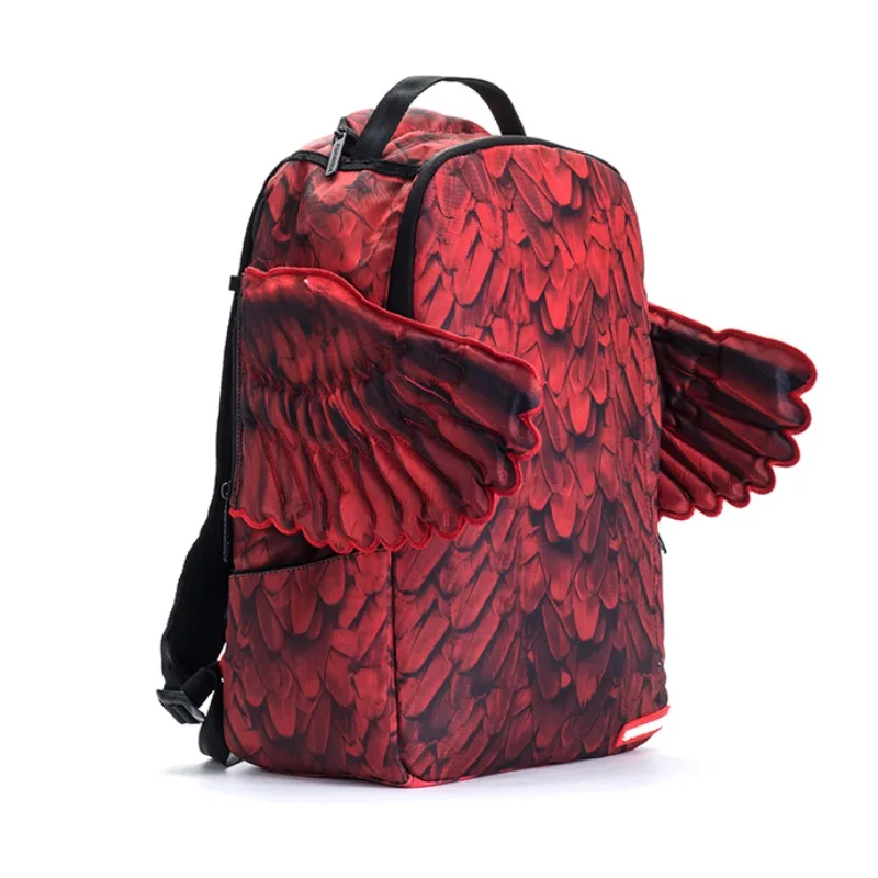 Модный брендовый рюкзак с принтом крыльев из красного пера, персонализированная дорожная сумка для школьников, большая вместительная школьная сумка
Модный брендовый рюкзак с принтом крыльев из красного пера, персонализированная дорожная сумка для школьников, большая вместительная школьная сумка