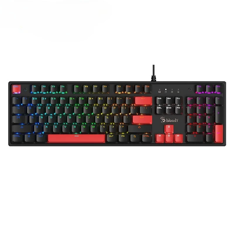 A4Tech S510R 1Khz Wired Mechanical Gaming Keyboard Customized Dual Color Light Anti Slip Keycaps Wired Red-axis Gaming Keyboard
A4Tech S510R 1Khz Wired Mechanical Gaming Keyboard Customized Dual Color Light Anti Slip Keycaps Wired Red-axis Gaming Keyboard