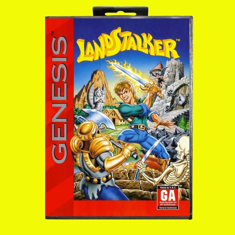 Landstalker MD Game Card 16-битный чехол из США для картриджа игровой консоли Sega Megadrive Genesis
Landstalker MD Game Card 16-битный чехол из США для картриджа игровой консоли Sega Megadrive Genesis