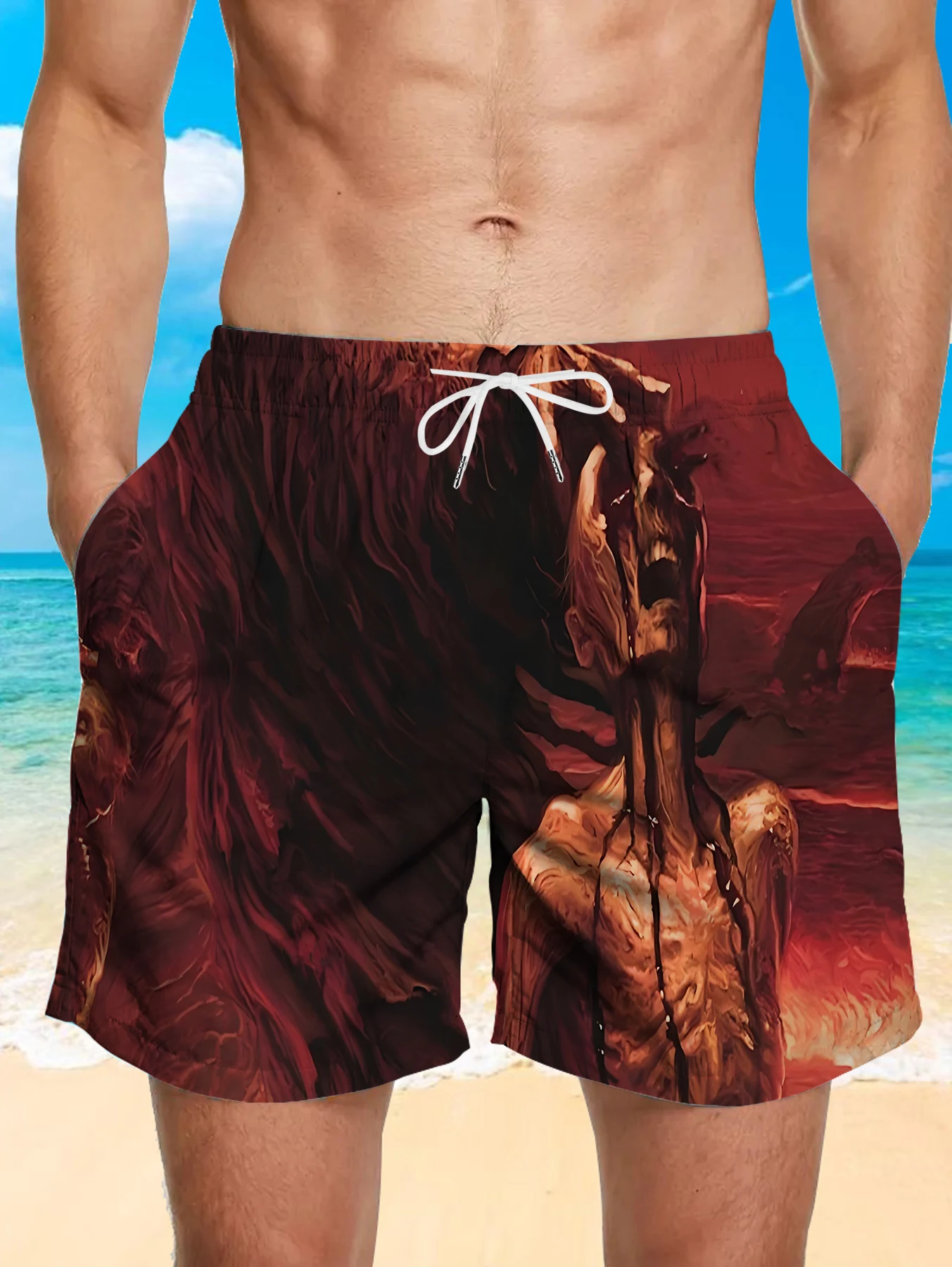 Trendy All Over Digital Print Shorts Men Light Quick Dry Polyester Beach Bottoms
Trendy All Over Digital Print Shorts Men Light Quick Dry Polyester Beach Bottoms