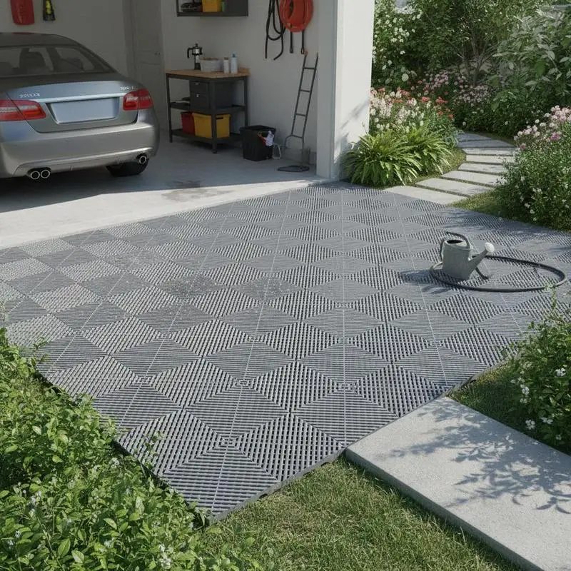 Free Shipping-Splicing Floor Tiles 12” x 12” For Garage Garden Kitchen, 24 Pcs Modular Cushion Gray PP Drainage Mat Matting
Free Shipping-Splicing Floor Tiles 12” x 12” For Garage Garden Kitchen, 24 Pcs Modular Cushion Gray PP Drainage Mat Matting