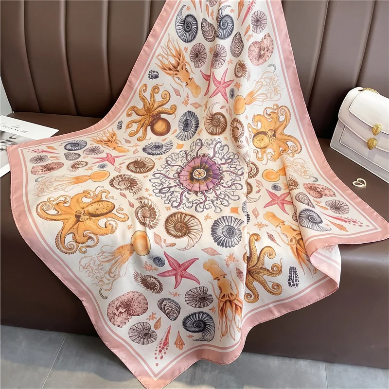 Square Silk Scarf Women Luxury Brand 90cm Satin Print Hijab Scarves Muslim Pareo Bandana Female Shawl Wrap Headband Foulard New
Square Silk Scarf Women Luxury Brand 90cm Satin Print Hijab Scarves Muslim Pareo Bandana Female Shawl Wrap Headband Foulard New