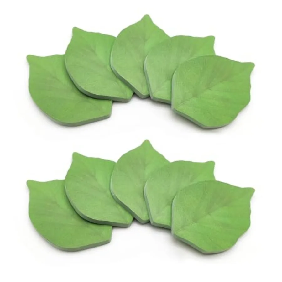 Creative Leaf Sticky Notes 500 Sheets 10 Pack Green Memo Pads Funny Post It Notes Paper Sticky Note Writing Pads for Office Sch
Creative Leaf Sticky Notes 500 Sheets 10 Pack Green Memo Pads Funny Post It Notes Paper Sticky Note Writing Pads for Office Sch