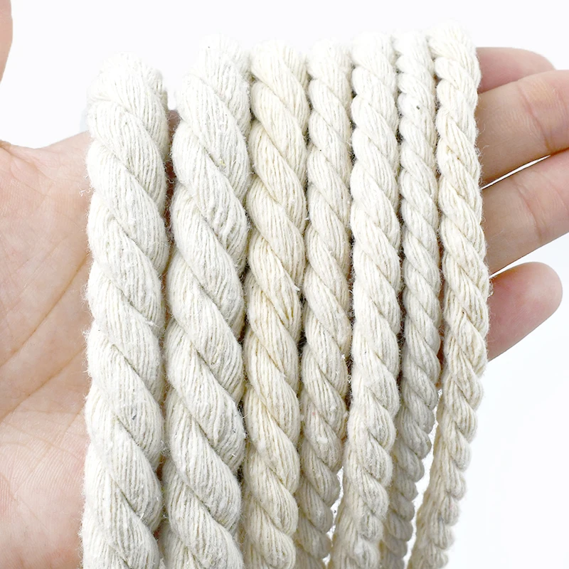 1-5M 5-20mm Beige Cotton Braid Cord 3 Shares Twisted Rope Thread Bag Clothes Decor String Cords Macrame DIY Sewing Accessory
1-5M 5-20mm Beige Cotton Braid Cord 3 Shares Twisted Rope Thread Bag Clothes Decor String Cords Macrame DIY Sewing Accessory